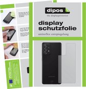 dipos I 2x Beschermfolie mat compatibel met Samsung Galaxy A52s 5G Achterkant Folie screen-protector (expres kleiner dan het glas omdat het gebogen is)
