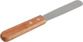 Couteau à Orange85 Plat avec Manche en Bois - 20,5 cm - Acier Inoxydable - Couteau à Palette - Accessoires de vêtements pour bébé Gâteaux