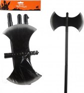 Halloween - Plastic bijl 110 cm - Magere Hein / beul verkleed accessoires wapens