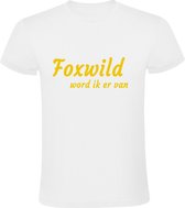 Foxwild Heren t-shirt | Peter Gillis | massa is kassa | Hatseflatse | Zwart