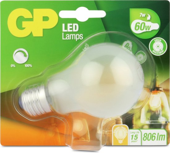 Gp Led Lights GP Lighting Gp Led Classic Fila. D 7w E27 | bol