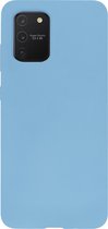 BMAX Siliconen hard case hoesje geschikt voor Samsung Galaxy S10 lite / Hard Cover / Beschermhoesje / Telefoonhoesje / Hard case / Telefoonbescherming - Blauw