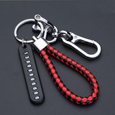 Sleutelhanger - Bundel - Zakelijk - Designer - Gift - Rood/Zwart