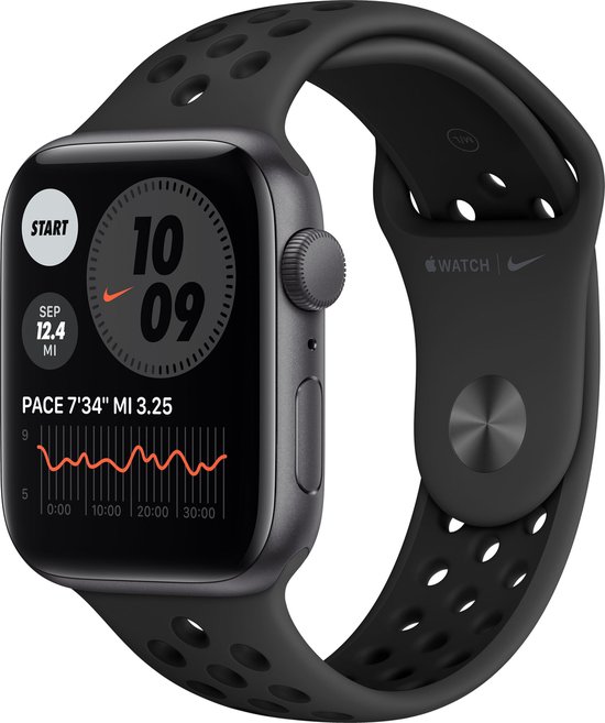 Apple Watch Nike SE 2021 - Smartwatch 44mm - Spacegrijs