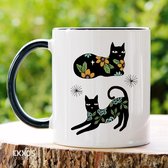Planted cat - Customized mokken en bekers - mokken met tekst - mokken - bekers - cadeautje - cadeau voor vrouw - cadeau vor man - keramiek servies - cadeautje voor haar - cadeautje voor hem