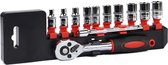WiseGoods Premium Steeksleutelset - Klussen - Gereedschap - Dopsleutel - Reparatie Auto / Fiets / Motorfiets - Toolbox - 12 Delig