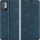 Cazy Xiaomi Redmi Note 10 5G Hoesje Portemonnee Book Case Kunstleer - Blauw