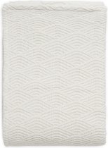 Jollein Ledikant Deken River Knit 100x150cm - Cream White/Coral Fleece