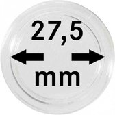 Lindner Hartberger muntcapsules Ø 27,5 mm (10x) voor penningen tokens capsules muntcapsule - Geschikt voor 5 Euro Duitsland Deutschland
