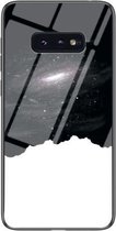 Voor Samsung Galaxy S10 Lite Sterrenhemel Geschilderd Gehard Glas TPU Schokbestendig Beschermhoes (Kosmische Sterrenhemel)