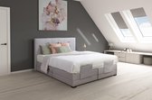 FeelCool - Luxe Elektrische Boxspring Twist - 160x200 - Antraciet - Design Hoofdbord