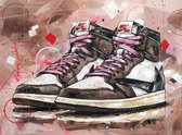 Sneakers N.A.J. 1 Retro High Travis Scott - Poster - 40 x 50 cm