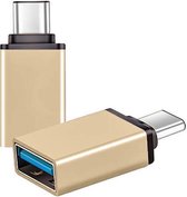 USB-C naar USB-A On-The-Go Adapter/Converter - Set van 2 - Goud