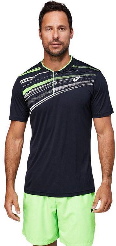 Asics Men Court Graphic Tennis Polo Shirt Heren - Maat S | bol.com