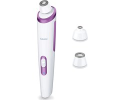 Beurer FC 76 Microdermabrasie apparaat - Gezichtspeeling - Huidverjongingsapparaat - Anti-aging - Vacuümmassage - 2 Intensiteitsniveaus - 2 Snelheden - Incl. 3 Opzetstukken saffiercoating - Incl. netadapter - 3 Jaar garantie