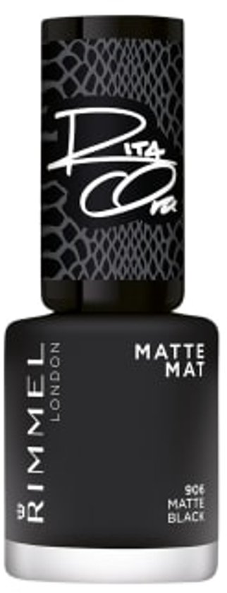 Rimmel London 60 Seconds Super Shine By Rita Nagellak - 906 Matte black