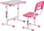 Bol.com Bureau met bureaustoel meisje - tekentafel - ergonomisch in hoogte verstelbaar aanbieding