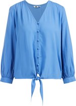 WE Fashion Dames blouse met een knoopdetail