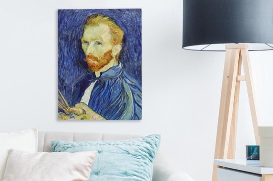Toile Peinture Autoportrait - Vincent van Gogh - 30x40 cm - Décoration murale