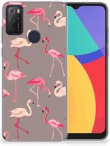 Cover Case Alcatel 1S (2021) Smartphone hoesje Flamingo