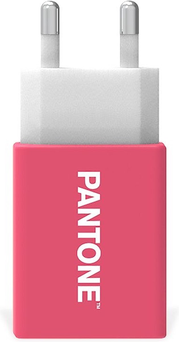 Lichtnetadapter met 1 USB poort, Rood - Celly | Pantone
