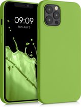 kwmobile telefoonhoesje voor Apple iPhone 12 Pro Max - Hoesje voor smartphone - Back cover in groene peper