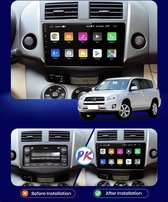 Toyota Rav4 2006-2013 Android 10 navigatie en multimediasysteem Bluetooth USB WiFi 4+64GB