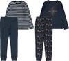 foto van NAME IT NKMNIGHTSET 2P DARK SAPPHIRE EARTH Jongens Pyjamaset - Maat 110-116