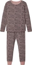 NAME IT NKFNIGHTSET WOODROSE LEO AOP Meisjes Pyjamaset - Maat 86-92