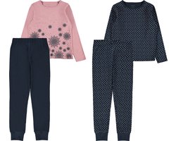 foto van NAME IT NKFNIGHTSET 2P NOSTALGIA MANDELA Meisjes Pyjamaset - Maat 122-128