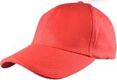 Benza - Katoenen Soft Brushed Cap – 5 Panel - Rood