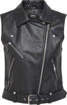 ONLY ONLVERA FAUX LEATHER WAISTCOAT OTW NOOS Dames Gilet - Maat L