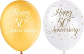 Ballonnen Happy 15th Anniversary 30cm 5st