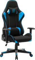 Karroch X4 Gaming Stoel Verstelbare Armleuningen - Hoofd en Heup kussen Stof - Blauw