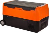 EURGEEN® EA40 - GROTE KOELBOX - ELEKTRISCHE 12V / 230V - KOELEN & VRIEZEN - 40 LITER - MET WIELTJES - ORANJE