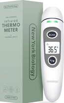 New York Biology - Infrarood oor en voorhoofdthermometer lichaam voor baby- kinderen & volwassenen-digitale koortsthermometer-incl. batterijen +NL handleiding