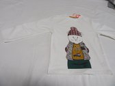 noukie's , jongens, Tshirt lange mouw , creme,  explore , 98 - 3 jaar
