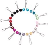 Luxe Hoofddoek Broche - Sjaal Clips - Hijab Accessoires - Hijab Pins - Hoofddoek Pinnen - 12 Stuks - Multicolors