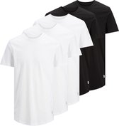 Jack & Jones T-shirt - Mannen - Wit - Zwart