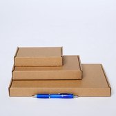 20x Brievenbusdozen verzenddozen met bovenklep 31 B X 22 L X 3 H cm