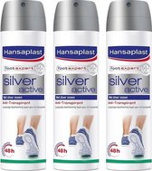 Hansaplast Foot Expert Silver Active Anti-Transparant Multi Pack - 3 x 150 ml
