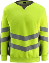 Sweat Mascot Wigton jaune fluo/anthracite foncé