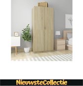 { SALE SALE!!! } Kast - Kledingkast - Sonoma eikenkleurig - Kast - Spaanplaat - Slaapkamer - Design - Modern - Nieuwste Collectie