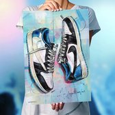 Air Jordan 1 low Travis Scott Fragment art print (50x70cm)