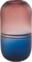 Goodwill Vaas Glas Blauw-Paars D 14,5 cm H 32 cm