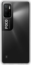 Hoesje Geschikt voor Poco M3 Pro Hoesje Siliconen Cover Case - Hoes Geschikt voor Xiaomi Poco M3 Pro Hoes Back Case - Transparant