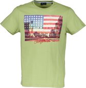 DEELUXE T-shirt met Californië-print CALI Olive