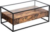 Maison Home Salontafel – Eettafel – Vintage – Bruin/Zwart