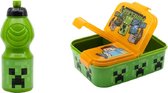 Minecraft lunchbox/broodtrommel multi compartimenten  - incl. drinkbeker
