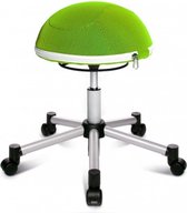 Topstar Sitness - Zitbal - Ergonomisch - Half ball - Netstof - Zilver / groen